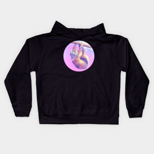 Slow Journey - Sloth Digital Painting Kids Hoodie